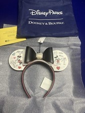 2025 Disney Parks Dooney  Bourke Valentine's Mickey and Minnie Ears Headband