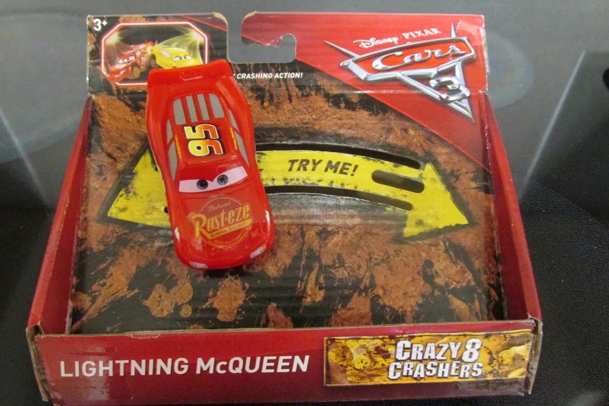 Disney Pixar Cars 3 Crazy 8 Crashers Lightning McQueen Vehicle