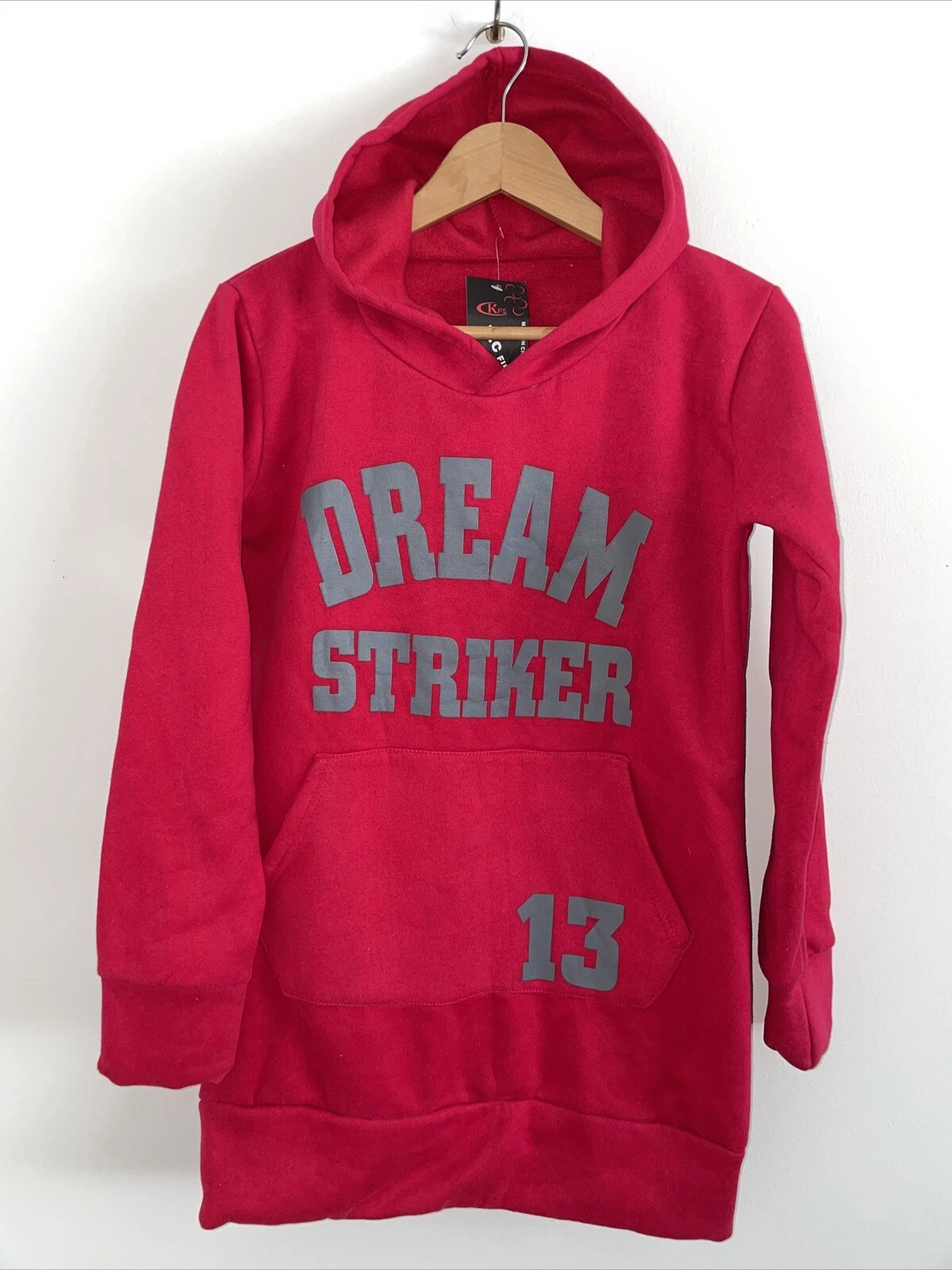 Women's Pink Dream Cozy Fleece Relaxed Hooded Pullover Sweatshirts Size S/M NEW