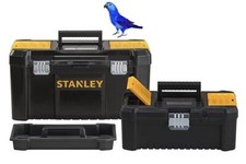 STANLEY TWIN PACK 12" & 19" TOOL BOX CHEST BAG STORAGE REMOVABLE TRAY STA175772