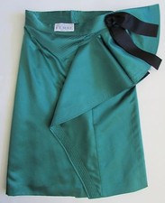 GIANFRANCO FERRE Italy Green Silk Skirt Sz 42/XS