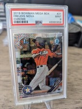 2019 1st Bowman Mega Box Freudis Nova Chrome #21 PSA 9  (Pop 38)