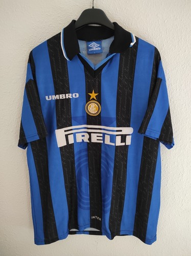 INTER MILAN 1997-1998 Ronaldo 10 Pirelli camiseta shirt trikot maillot maglia L - Picture 2 of 4
