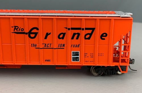 Tolva de grano HO Roundhouse 03522 50’ FMC D&RGW #156271 RTR con KD’s Mtl Wls HO4515 | Zustand: Used
