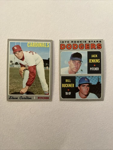 1970 TOPPS STEVE CARLTON 220 And bill Buckner 286
