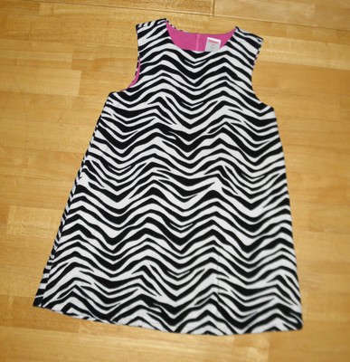 zebra print jumper dress