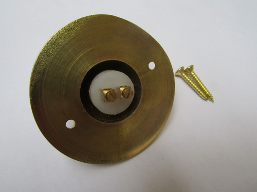 DOOR BELL PUSH vintage Victorian Antique Hard wired Front Back Door Chime Press - Picture 2 of 26