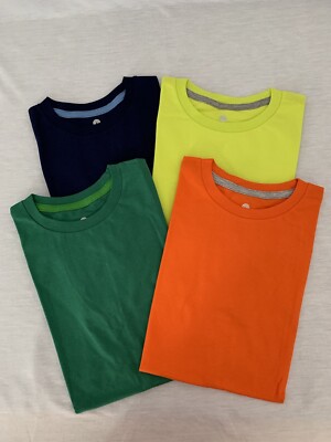LAPASA Little Boys Hypoallergenic 100% Cotton Kid s T-shirt Unisex 4 Pack Large