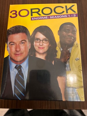 30 Rock DVD Series Enorme Seasons 1 2 & 3 NEW Blerg Tina Fey w/Bonus Features