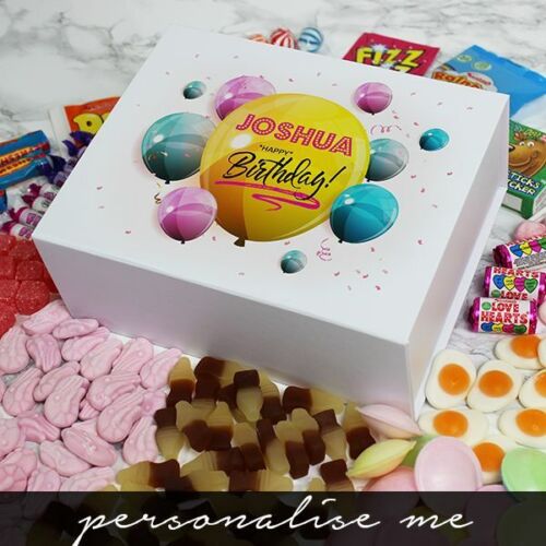 Happy Birthday Spersonalizowane Deluxe Sweet Box - Zdjęcie 1 z 6