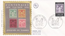 FRANCE 1976 FDC JOURNEE DU TIMBRE YT 1870
