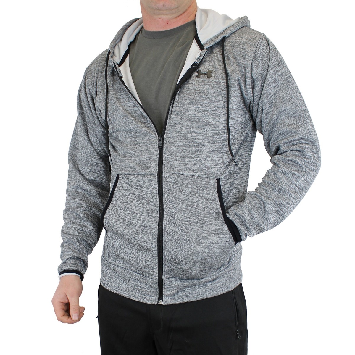 Under Armour Men's Hoodie 1357110 ColdGear Fleece Front Zip Under Armour Men's Hoodie 1357110 ColdGear Fleece Front Zip