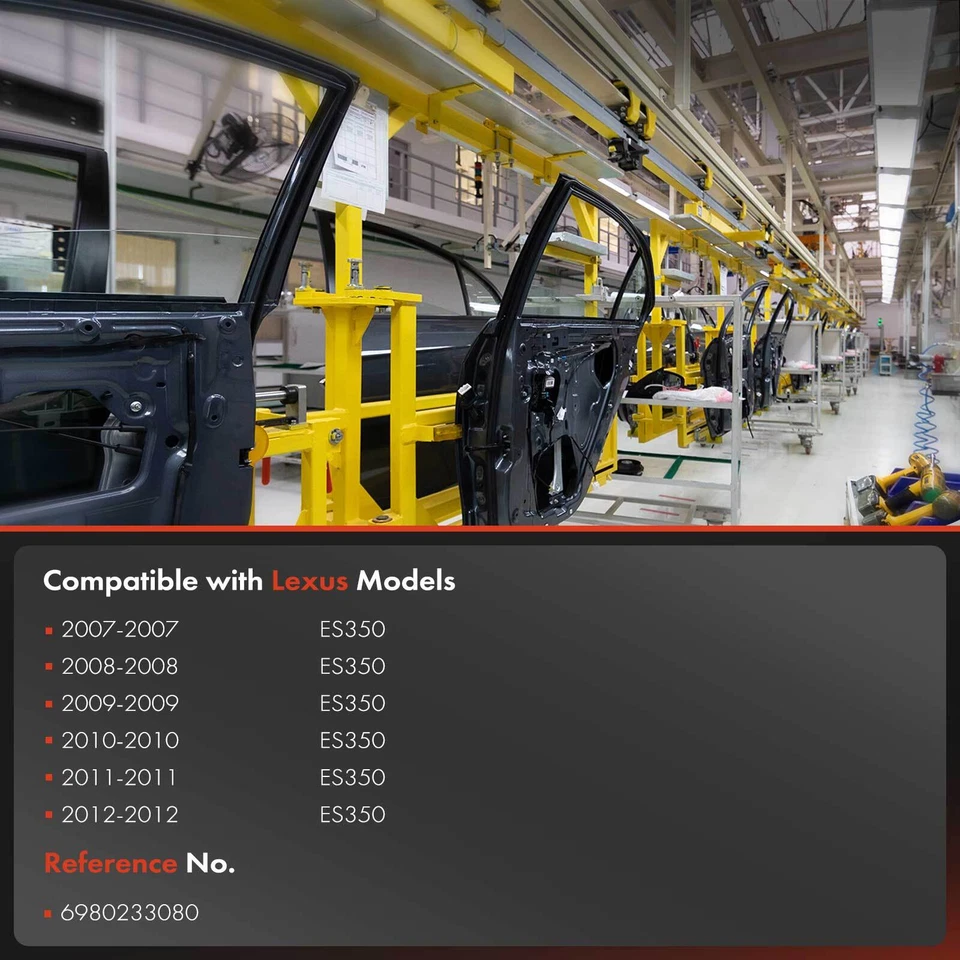 Regulador de ventana eléctrico eléctrico eléctrico eléctrico con motor para Lexus ES350 2007-2012 delantero izquierdo Foto 3 de 4