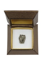 Yorkshire Terrier I - Hundebrosche in Geschenkbox, elegante Anstecknadel, Revers