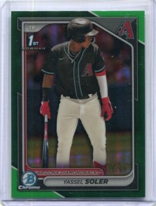2024 Bowman Chrome Yassel Soler 1st Green Refractor /99 Diamondbacks