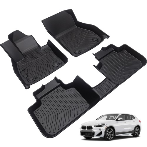 Floor Mats Liner Carpets For 2016-2022 BMW X1 F48 / 2018-2022 X2 F39 All Weather - Picture 9 of 10