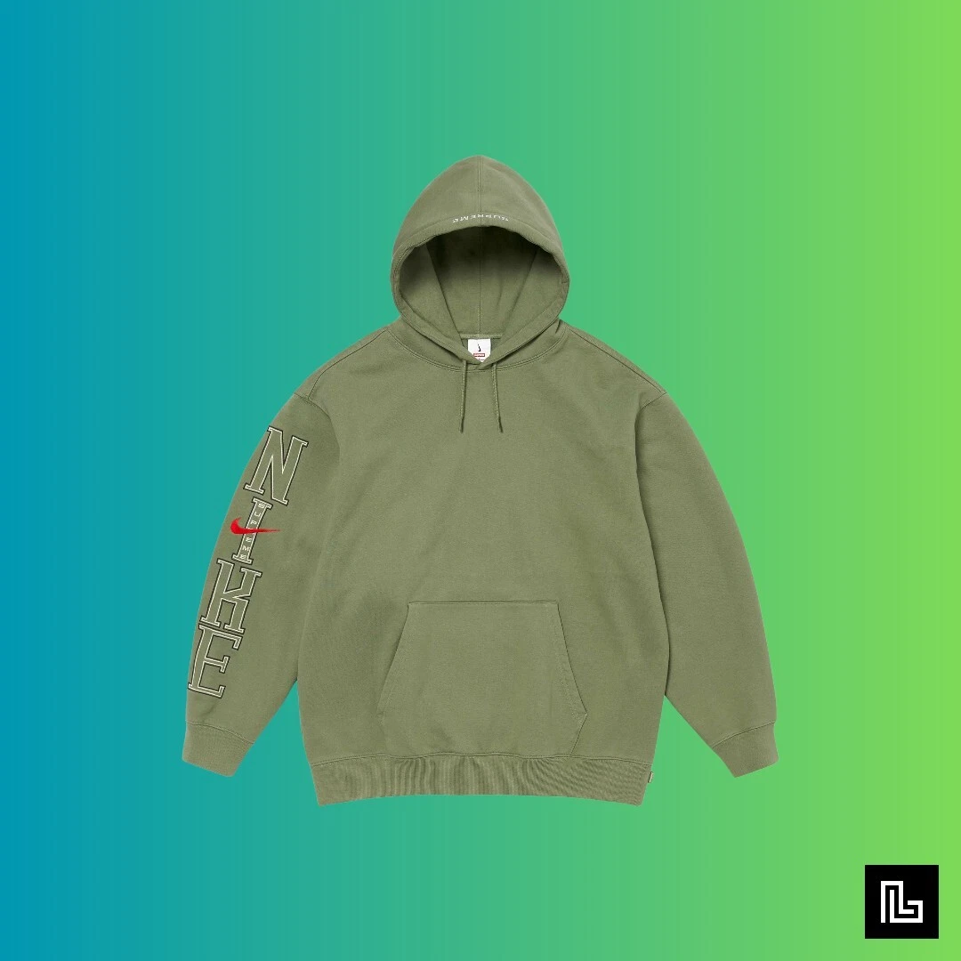 Nike x Supreme Hoodie Green/Kaki SS24 size M NEW *In hand Ready To Ship*