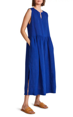APIECE APART Pola Tiered Linen Maxi Dress Sz 2XL | eBay