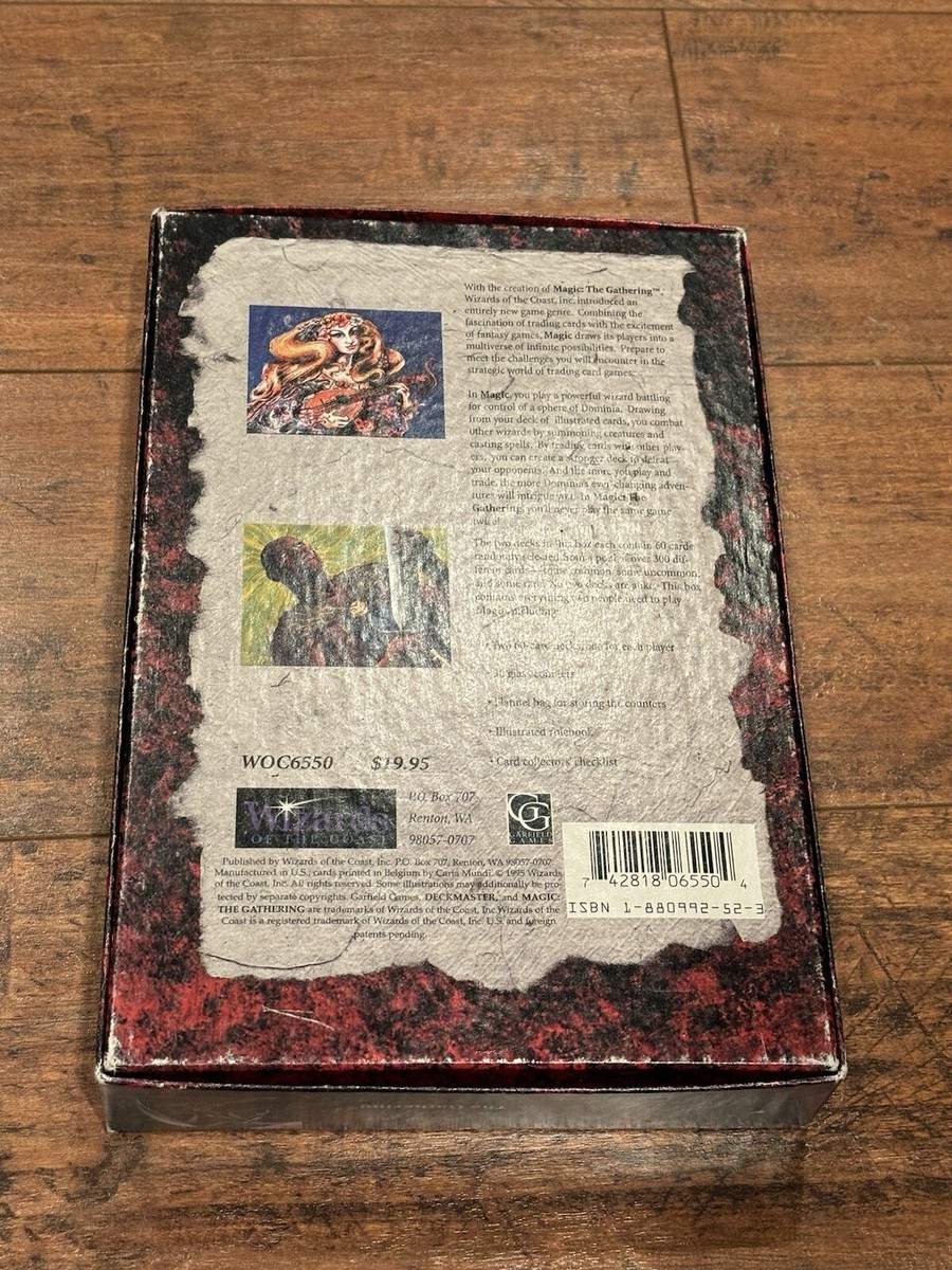 MTG Deckmaster Box With Accessories WOC6550 1994 WOTC Magic