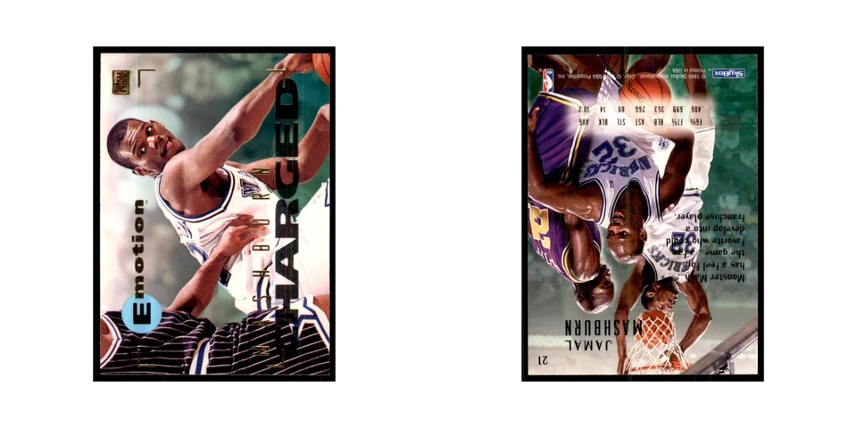 1994 SkyBox E-Motion Jamal Mashburn Mavericks #21 - Image 3 of 3