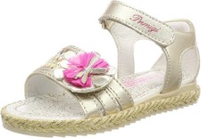 PRIMIGI Scarpe Estive Bambina PES 14308 Sandali Peeptoe, Platino Argento, 29 EUR