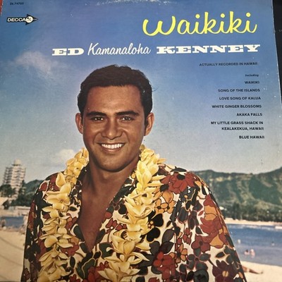 WAIKIKI ED KAMANALOHA KENNEY VINYL LP ALBUM 1973 MCA RECORDS SONG OF THE ISLANDS