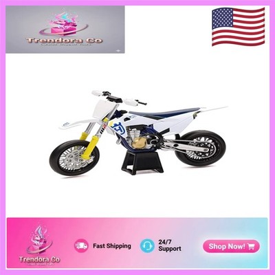 Realistic 1/12 Husqvarna FS450 Diecast Model with Rolling Wheels and Tires