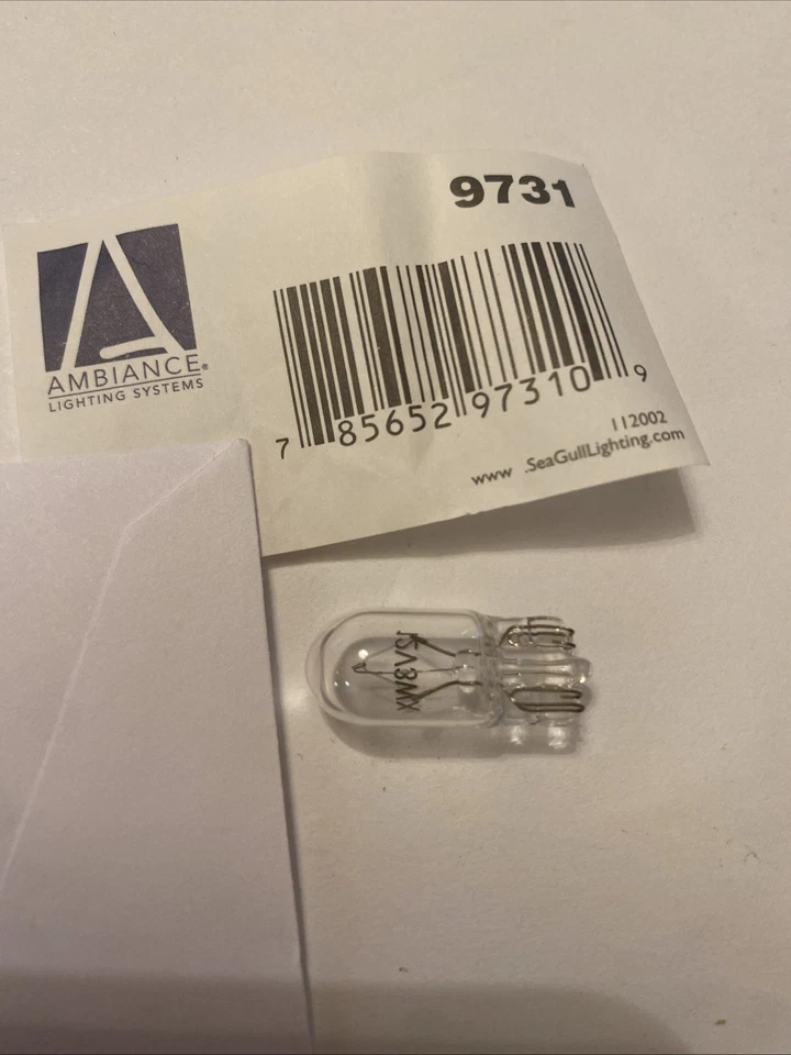 Seagull 9731 T3 Xenon Lamp 3 Watt Wedge Base 8 lumens warm white 12V 2000 HRS - Image 2 of 4