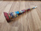 Vintage Tin Litho Noise Maker Bugle Party Horn U.S Metal Toys Vaudeville  — photo 7