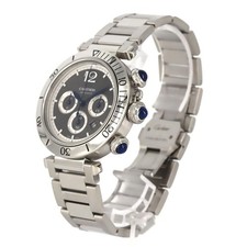 Authentic Cartier Pasha de Cartier Chronograph WSPA0027 Stainless Steel Mech... 2