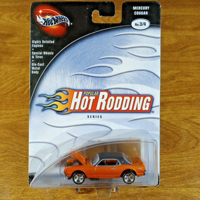 Hot Wheels 100% Popular Hot Rodding Mercury Cougar Orange Real