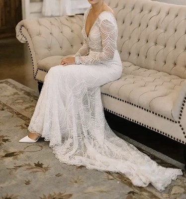 Size 6 Berta Long Sleeve Bridal Gown Style 15-107 | eBay Size 6 Berta Long Sleeve Bridal Gown Style 15-107 | eBay