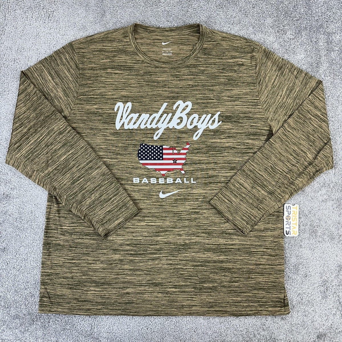 vanderbilt baseball dri fit shirt