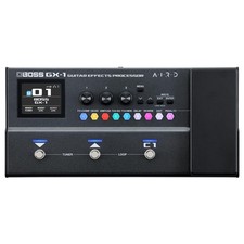 BOSS GX-1 Ultra-Portable Guitar Effects Processor Packed Black, Silver