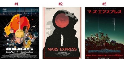 Mars Express Sci Fi Animated Movie Poster Collection