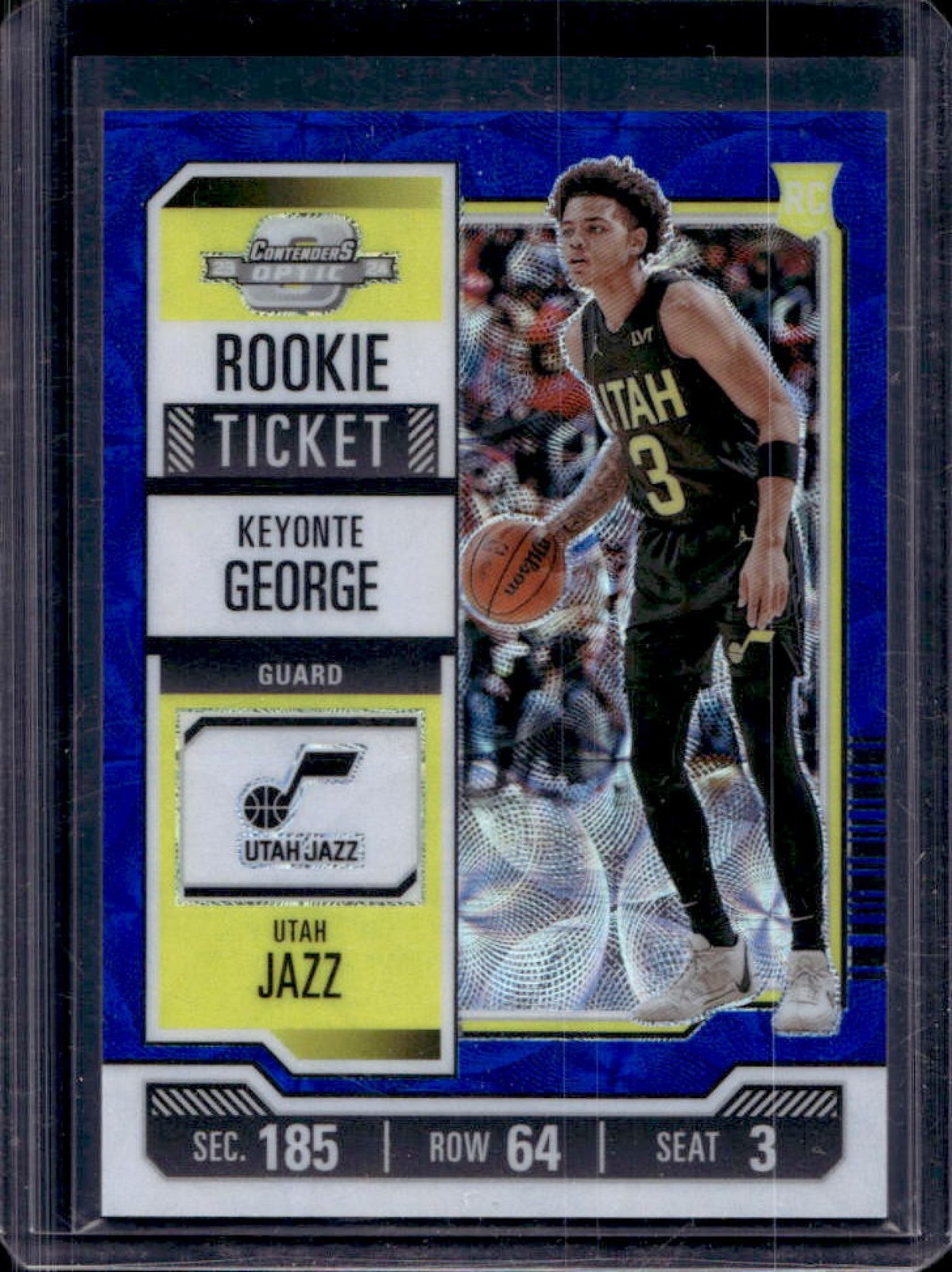 2023-24 Contenders Optic Keyonte George Rookie Ticket International Blue #10/45