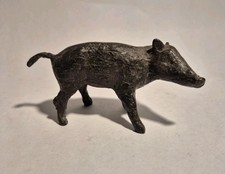 Bronze Statue Skulptur Junges Wildschwein Bache