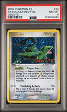 POKEMON RAYQUAZA 2005 EX DEOXYS #22 REV.FOIL PSA 8 *STAMPED*
