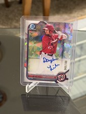 2022 Bowman Chrome #CPA-DL Daylen Lile Atomic Refractor Autograph Auto 049/100