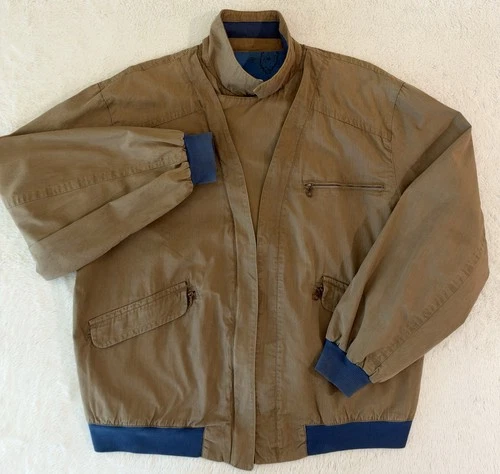 Vintage 80s United Colors Of Benetton Aviator Bomber Jacket  - product listing photo