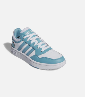 Adidas Women's Hoops 3.0 Low Cloud White Preloved Blue IH0175 Size 8.5