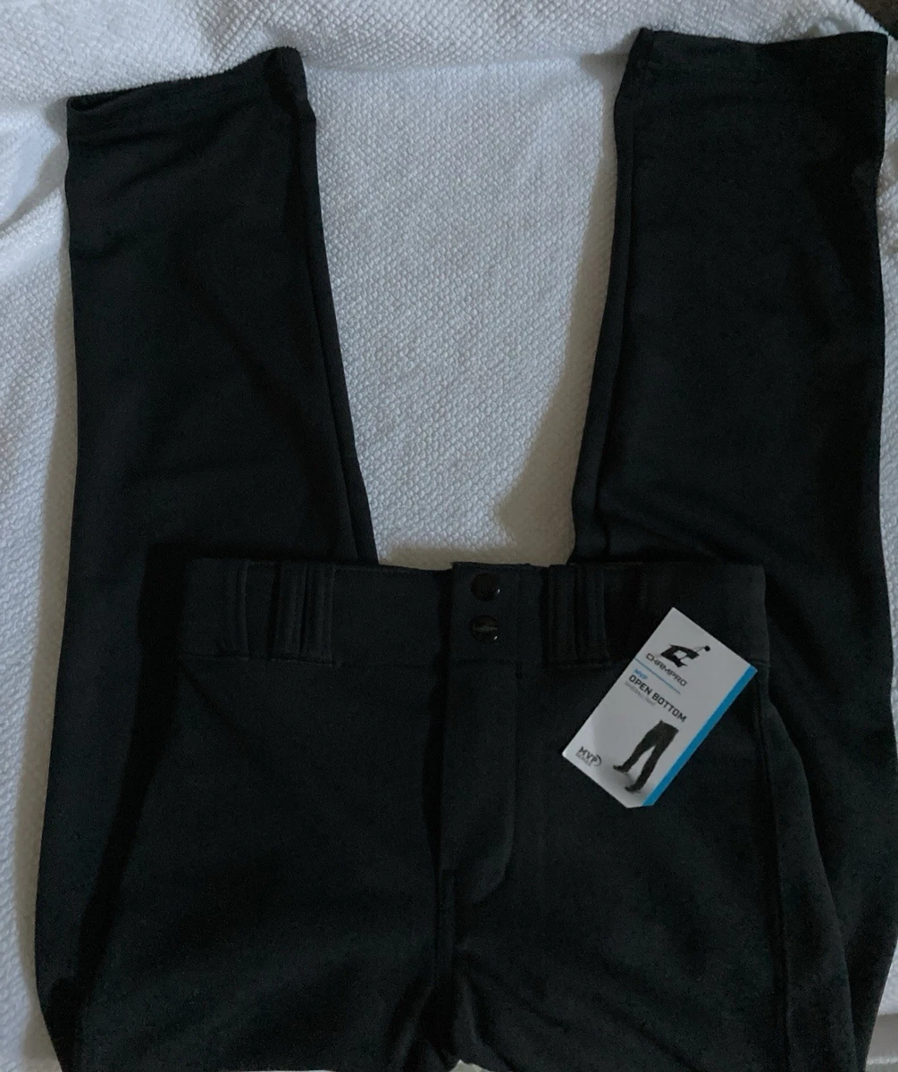 Champro Baseballhose Jugend Gr. M schwarz MVP Serie unten offen doppeltes Knie neu mit Etikett