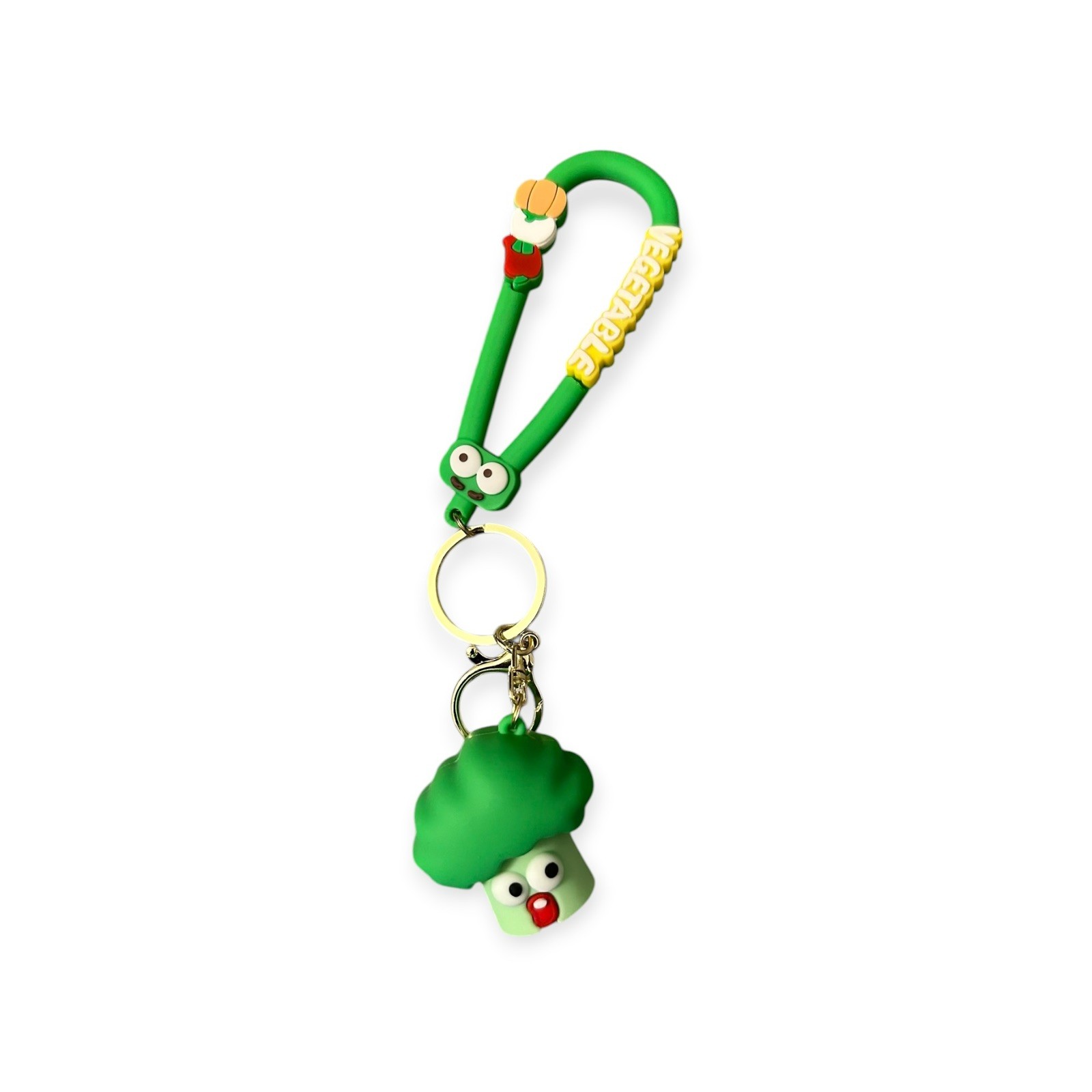 Cute Cartoon Big-Eyed Vegetable Keychain,Bag Charm, Fashionable Key Pendant