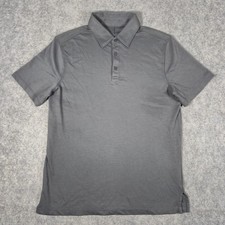 Jack Archer Shirt Men Small Gray Performance Tech Stretch Golf Polo Short Sleeve