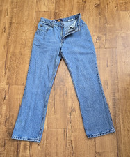 VTG Y2K 90s Route 66 Denim Jeans Women Pet 7/8 Blue Straight Leg Cotton 25x28