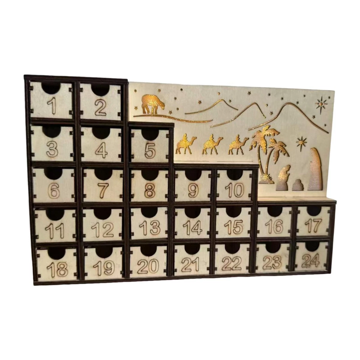 Calendario Avvento Babbo Natale Con Albero In Legno 24 Cassetti E Decorazioni 1015633 Calendario Avvento Babbo Natale Con Albero In Legno 24 Cassetti E Decorazioni 1015633