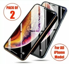 2PCS Apple Tempered Glass Protector Suitable For IPhone 14 15 16 Pro Max Plus