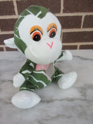 Tony Toy Puli International Baby Monkey 8'' Plush Stuffed Green Stripes PQ1132