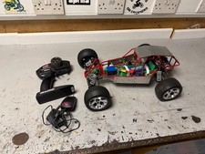 Traxxas Rustler 1/10 Scale RC Car 2WD custom made chassis and steel cage 