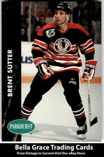 1991-92 Parkhurst Brent Sutter #35 Chicago Blackhawks NHL Hockey